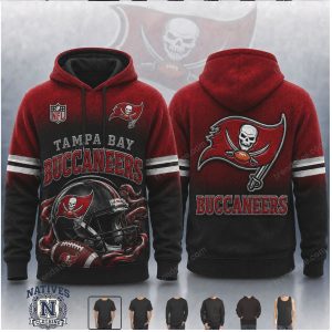 Tampa Bay Buccaneers Football Helmet Skull Hoodie