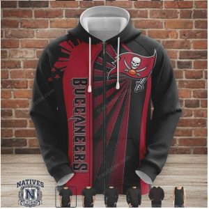 Tampa Bay Football Sunburst Skull Fan Hoodie