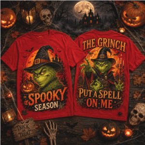 The Grinch Spooky Season Halloween Witch T Shirt