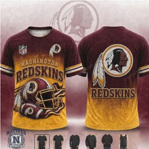 Washington Redskins Football Helmet Vintage T Shirt