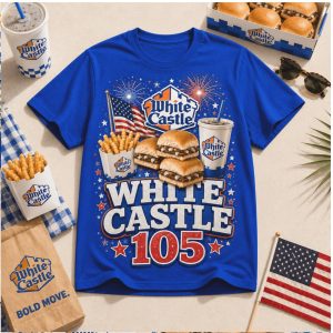 White Castle Fast Food Vintage Car 105 Years Retro T Shirt