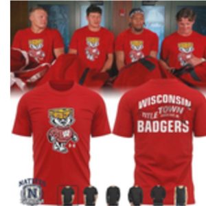 Wisconsin Badgers Cheesehead Title Town Football T Shirt