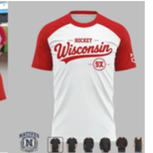 Wisconsin Badgers Hockey 9X National Champions T Shirt
