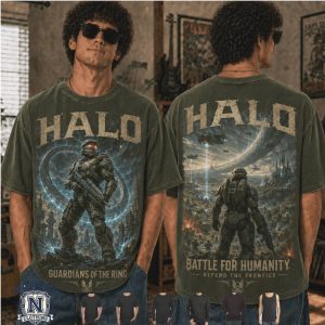 Halo Master Chief Sci Fi Battle Guardians Of The Ring T Shirt