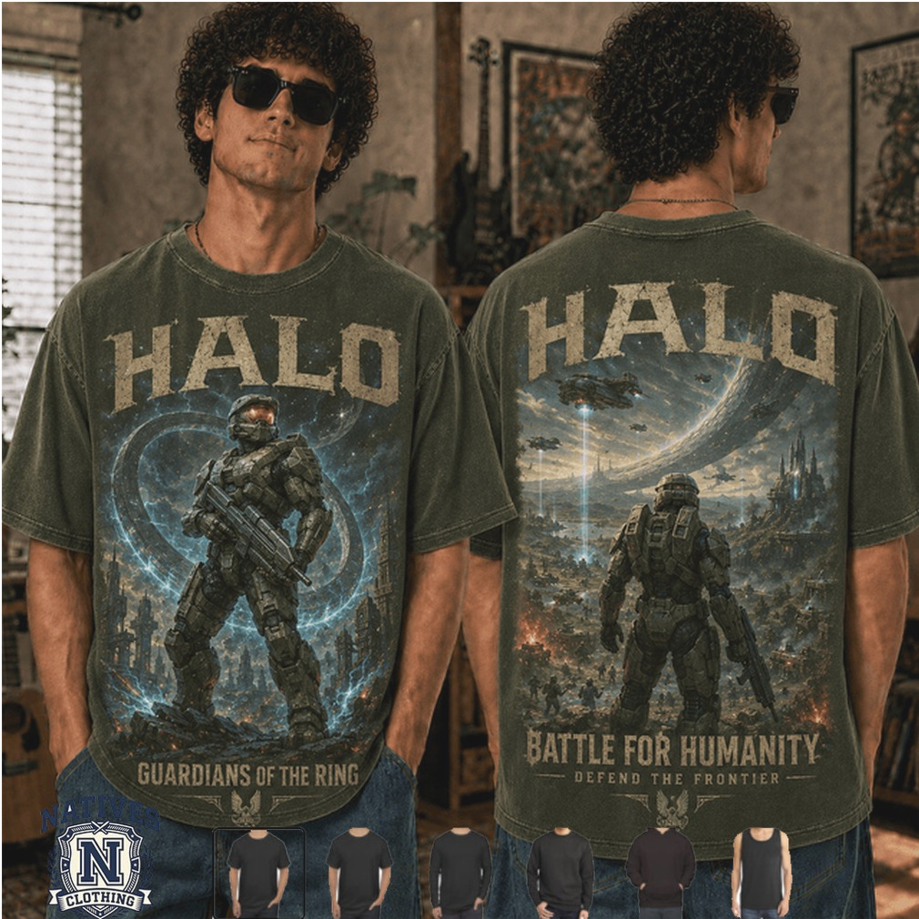 Halo Master Chief Sci Fi Battle Guardians Of The Ring T Shirt Halo Master Chief Sci Fi Battle Guardians Of The Ring T Shirt