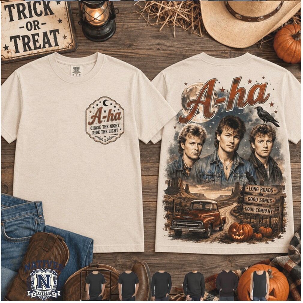 A ha Band Chase The Night Vintage Country Fall Tour T Shirt A ha Band Chase The Night Vintage Country Fall Tour T Shirt