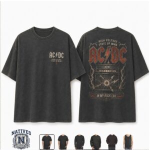 AC DC High Voltage Rock Era Guitar Amplifier Tour T Shirt