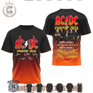 AC DC PWR UP Tour Rock Band Concert Tour T Shirt