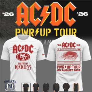 AC DC PWR UP Tour San Francisco 49ers Stadium T Shirt