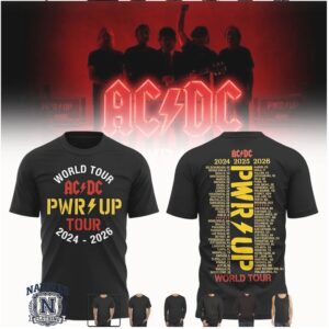 AC DC PWR UP World Tour Rock Concert T Shirt