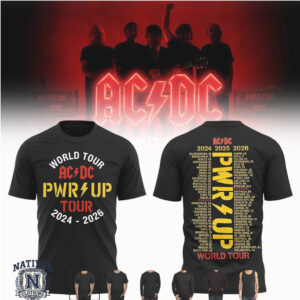 AC DC PWR UP World Tour Rock Concert T Shirt