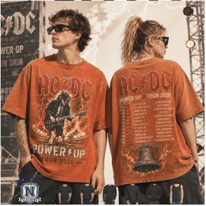 AC DC Power Up Tour 2026 Rock Band Vintage T Shirt