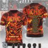 AC DC Angus Young Power Up World Tour Concert Graphic T Shirt AC DC Angus Young Power Up World Tour Concert Graphic T Shirt