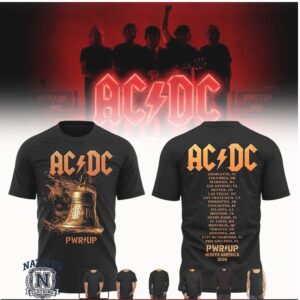 AC DC Rock Band North America Tour Concert T Shirt