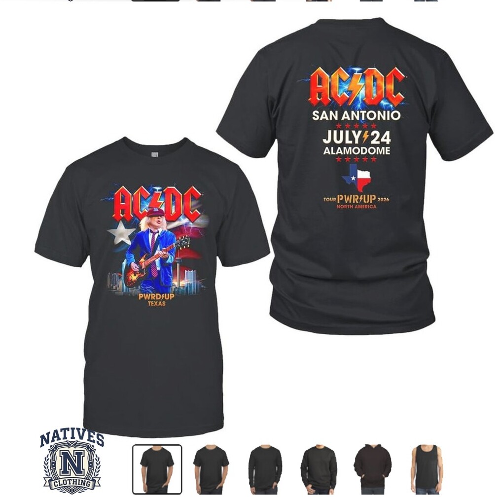 AC DC San Antonio Alamodome Pwr Up Tour Rock Hoodie AC DC San Antonio Alamodome Pwr Up Tour Rock Hoodie