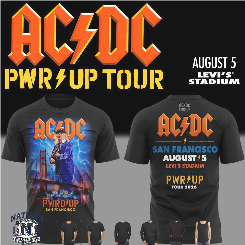AC DC San Francisco Levi’s Stadium Tour T Shirt AC DC San Francisco Levi’s Stadium Tour T Shirt