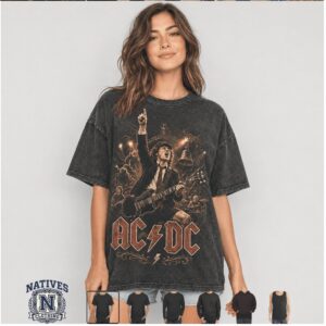 AC DC Sydney Australia Rock Band Vintage Concert T Shirt