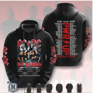 ACDC 53 Years 1973 2026 Thank You For The Memories Unisex T Shirt