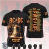 ACDC Angus Young Guitar Fire Rock Band Music T Shirt ACDC Angus Young Guitar Fire Rock Band Music T Shirt