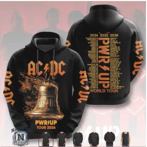 ACDC Hells Bell Pwr Up World Tour 2026 Graphic T Shirt