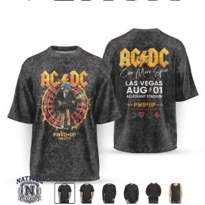 ACDC Las Vegas Tour Vintage Wash Graphic T Shirt