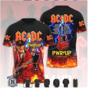ACDC North America Pwr Up Tour 2026 Angus Young T Shirt