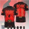 ACDC Pwr Up North America Tour 2026 Lightning Bolt Stadium T Shirt ACDC Pwr Up North America Tour 2026 Lightning Bolt Stadium T Shirt