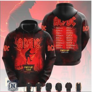 ACDC Pwr Up North America Tour 2026 Guitarist Rock Music T Shirt
