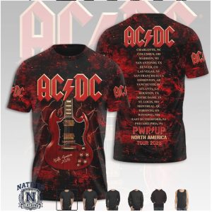 ACDC Pwr Up North American Tour 2026 Concert Graphic Hoodie