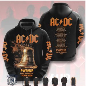 ACDC Pwr Up Tour 2026 Hell's Bell Concert Graphic T Shirt