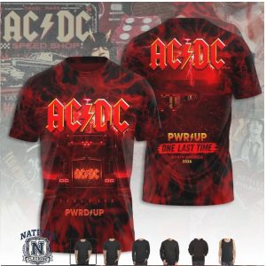 ACDC Pwr Up Tour 2026 Trucker Graphic Concert T Shirt