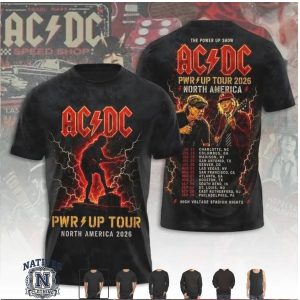 ACDC Pwr Up Tour North America Stadium Nights T Shirt