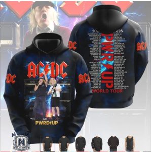 ACDC Pwr Up World Tour 2024 2025 2026 Concert Graphic T Shirt