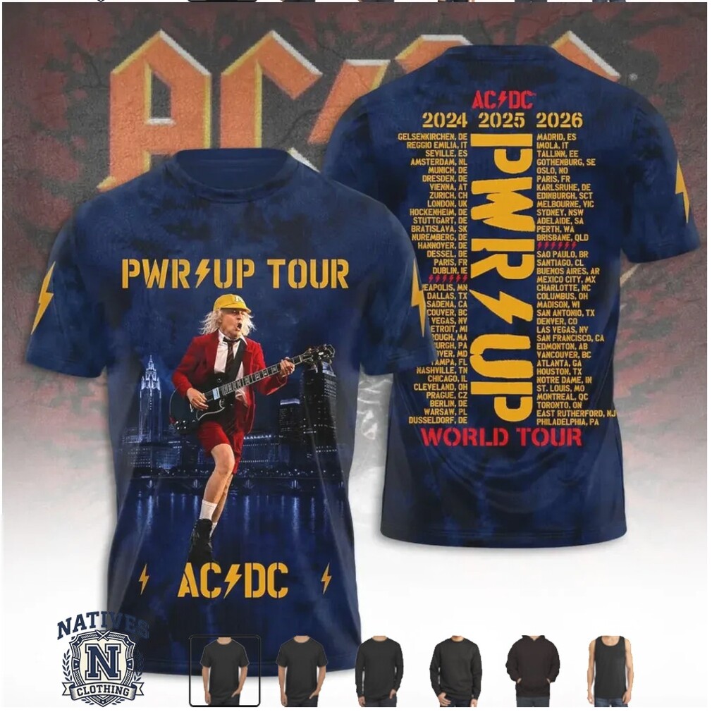 ACDC Pwr Up World Tour Angus Young Concert Hoodie ACDC Pwr Up World Tour Angus Young Concert Hoodie