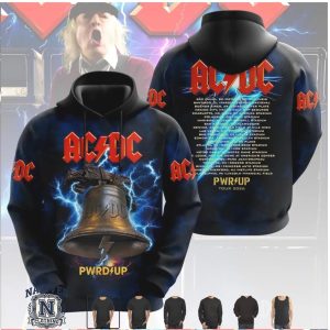 ACDC PwrUp Tour 2026 Bell Heavy Metal Band T Shirt