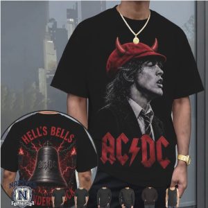 Ac Dc Hell S Bells Thunderstruck Rock Band Tour T Shirt