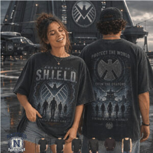 Agents of Shield Marvel Superhero Secret Agent Tactical T Shirt