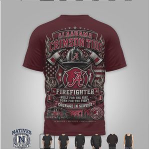 Alabama Crimson Tide Firefighter Service Brotherhood Graphic T Shirt