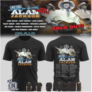 Alan Jackson Last Call Tour Dates Concert T Shirt