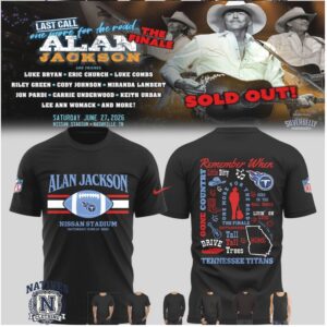 Alan Jackson Tennessee Titans Football Country Music T Shirt