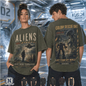 Alien Sci Fi Xenomorph Soldier Colony Rescue Unit T Shirt