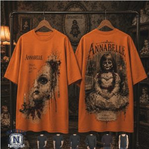 Annabelle Haunted Doll Don't Let Her In Horror Movie T Shirt