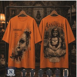 Annabelle Haunted Doll Don't Let Her In Horror Movie T Shirt