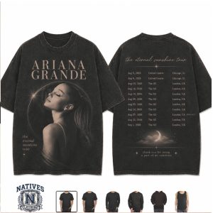 Ariana Grande Eternal Sunshine Tour Vintage Concert Graphic T Shirt