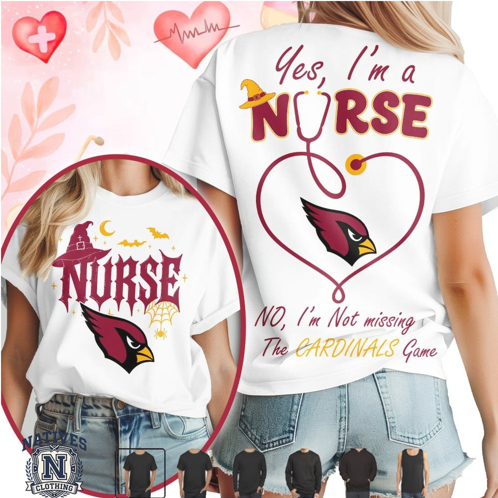 Arizona Cardinals Nurse Stethoscope Halloween Game T Shirt Arizona Cardinals Nurse Stethoscope Halloween Game T Shirt