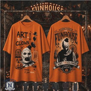 Art The Clown Funhouse Smile If You Dare Terrifier Horror Movie Shirt