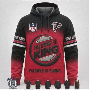 Atlanta Falcons Custom Name Graphic Football Apparel Hoodie T Shirt