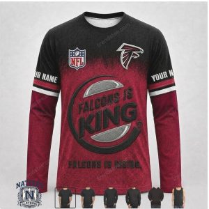 Atlanta Falcons Custom Name Graphic Football Apparel Hoodie T Shirt