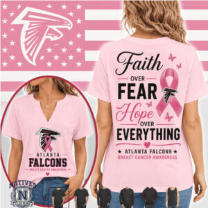 Atlanta Falcons Faith Over Fear Breast Cancer Awareness T Shirt