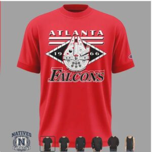 Atlanta Falcons Football Millennium Falcon Retro 1966 T Shirt